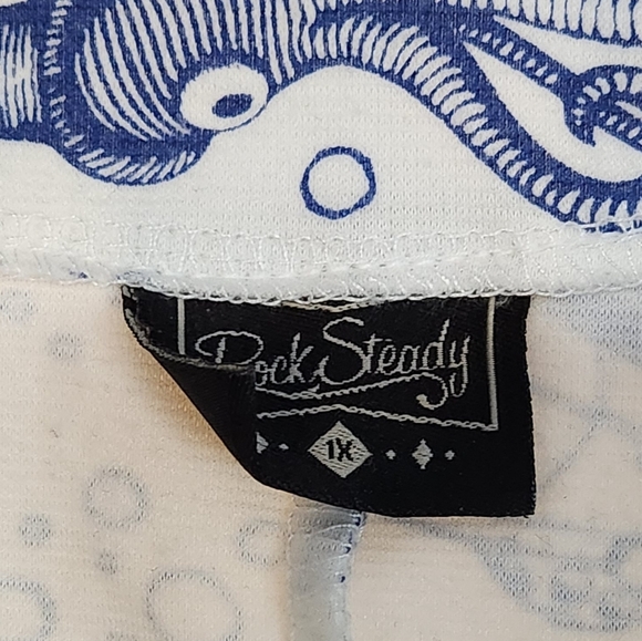 Rock Steady Retro Sophia Nautical Top - 1XL 1x Rockabilly - Picture 3 of 5